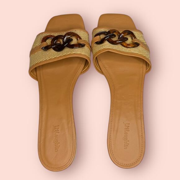 J. McLaughlin Adima Sandal Slip-ons Women Leather Sz 11 - Picture 3 of 10